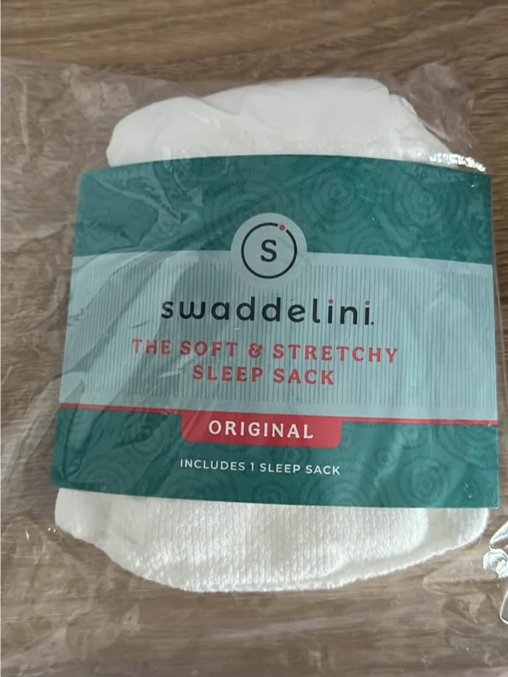 Swaddelini White Soft & Stretchy Sleep Sack - Original